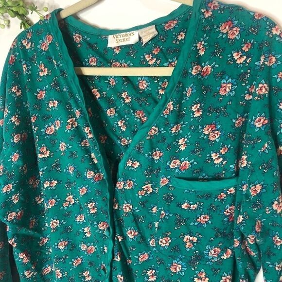 Victoria’s Secret Vintage Gold Label PJ Top Floral - Picture 2 of 6